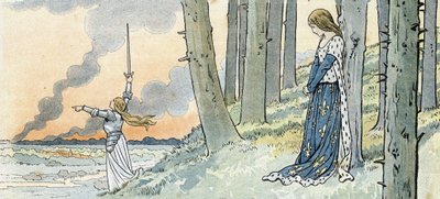 Hundertjähriger Krieg. In „Frankreich, ihre Geschichte erzählt von G. Montorgueil, illustriert von Job“ 1896 (Gravur) von pseudonym for Onfray de Breville Jacques Job