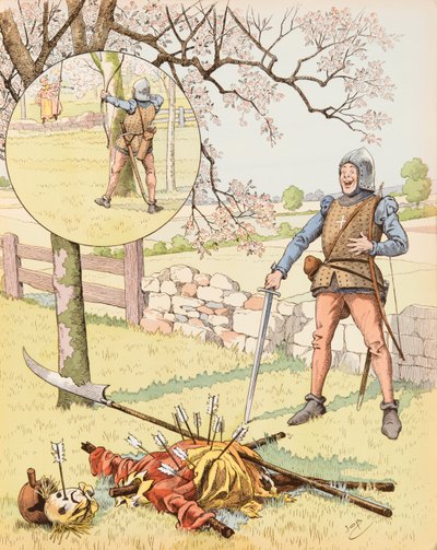 Le Franc Archer de Bagnolet (komisches Werk des 15. Jahrhunderts über einen prahlerischen Soldaten) von pseudonym for Onfray de Breville Jacques Job
