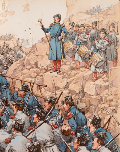 Der Tambourmajor unter Napoleon III. (1808-1873) von pseudonym for Onfray de Breville Jacques Job