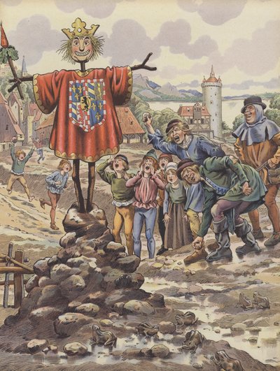 Das Volk von Dinant verspottet eine Effigie von Karl dem Kühnen, Herzog von Burgund von pseudonym for Onfray de Breville Jacques Job