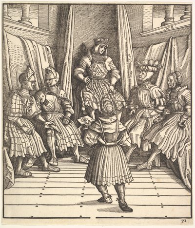 Illustration aus Der Weiße König von the Elder Hans Burgkmair