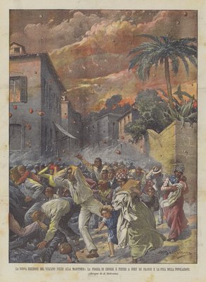 Die Neue Eruption Des Vulkans Pelee In Martinique Der 399669