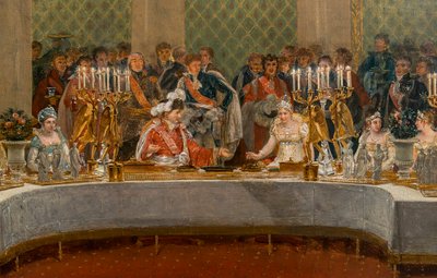 Das Bankett zur Hochzeit von Napoleon Bonaparte (17691821) und Marie