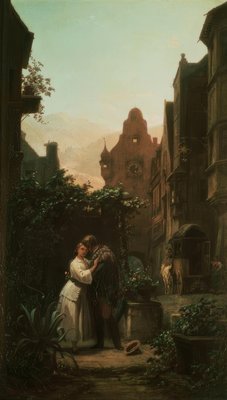 Der Abschied Von Carl Spitzweg Als Kunstdruck 6858