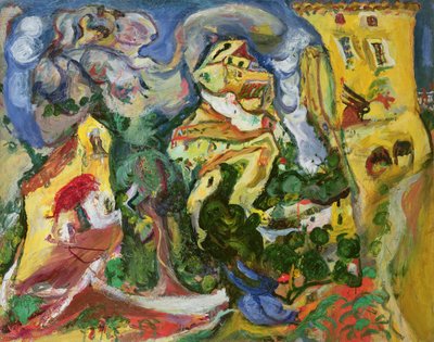 Das Dorf, um 1923 von Chaim Soutine Kunstdruck kaufen