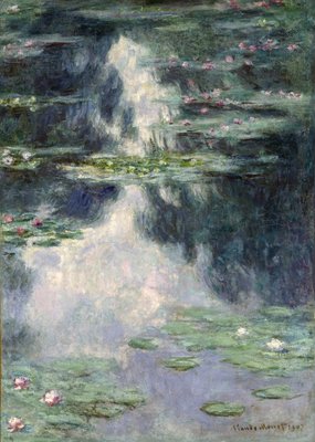 Teich mit Seerosen, 1907 von Claude Kunstdruck