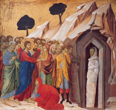 Die Auferweckung Des Lazarus Von Duccio Di Buoninsegna