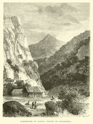 Bauernhaus von Lacay, Tal von Occobamba von Edouard Riou