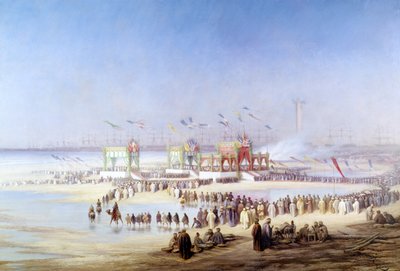 Die Einweihung des Suez-Kanals von der Kaiserin Eugenie (1826-1920) 17. November 1869 von Edouard Riou
