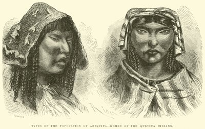 Arten der Bevölkerung von Arequipa, Frauen der Quichua-Indianer von Edouard Riou