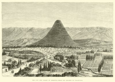 Die Stadt und das Tal von Arequipa, von den Höhen von Yanahuara von Edouard Riou