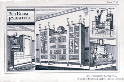 Schlafzimmermobel Aus Dem Art Furniture Warehouse Tafel 13 Godwin Edward William 1833 86 1876 Hersteller Watt W