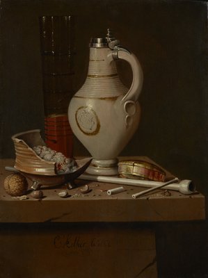 Stillleben Mit Rauchutensilien Und Bierkrug 1664 774308
