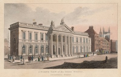 Eine Nordansicht Von Indien Haus Leadenhall Street