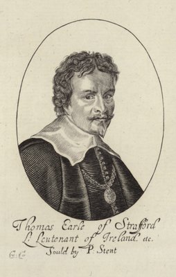 Porträt von Thomas Wentworth von English School Kunstdruck