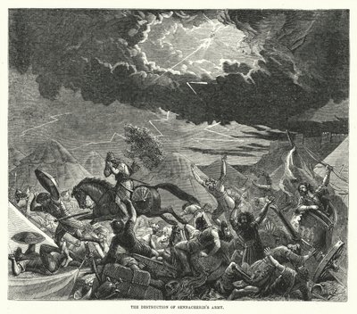 Die Zerstörung von Sennacheribs Armee von English School