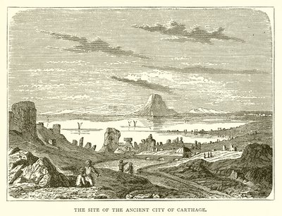 in der antiken Karthago Karte