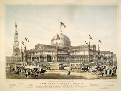 New York Crystal Palace Kneipe 1853 Von Currier Und I