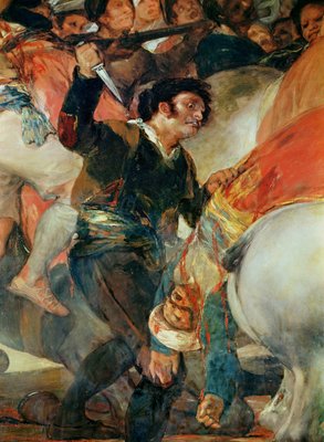 Die zweite von Mai 1808. Der Aufstand gegen die Mamelucken Mercenaries, Detail eines Mannes mit einem Dolch, 1814                                    Kunstdruck konfigurieren