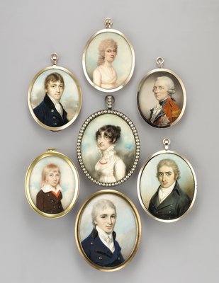 Tom Le Froy (Aquarell auf Elfenbein in vergoldetem Rahmen) von George Engleheart