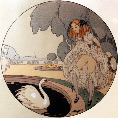  Serie von Aquarellen, die 1925 unter dem Titel Les Delassements dEros in Erotopolis Paris erschienen von Gerda Marie Frederike Wegener