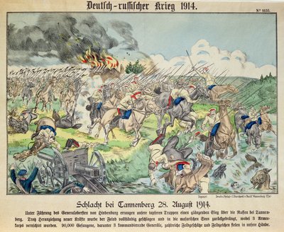 Битва при танненберге 1914 карта