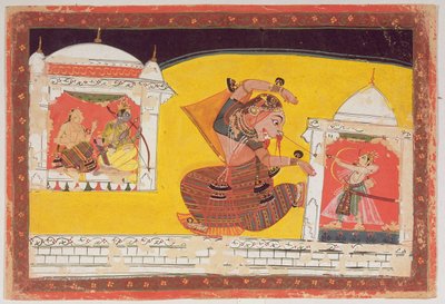 Folio 27 Laksmama Schneidet Die Nase Von Surpanakha Vo 413714 The ramayana is an ancient indian epic, composed some time in the 5th century bce, about the exile and then return one day, a demoness named surpanakha saw rama and, being charmed out of. meisterdrucke