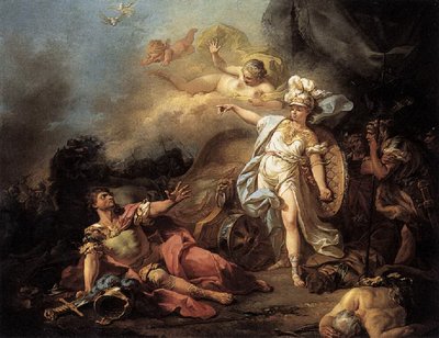 Der Kampf Von Ares Und Athene Der Kampf Von Ares Und Athene