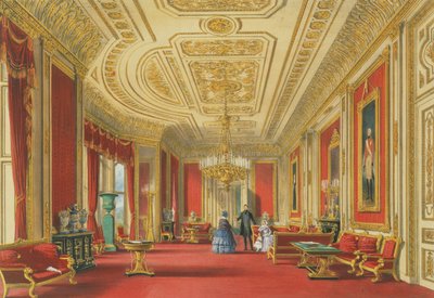 Der Crimson Drawing Room Schloss Windsor 18 Chromo