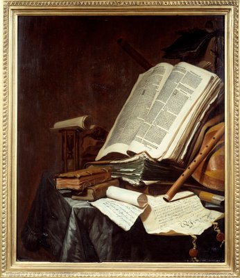 Bucher Und Musikinstrumente Gemalde Von Jan Vermeulen 970870