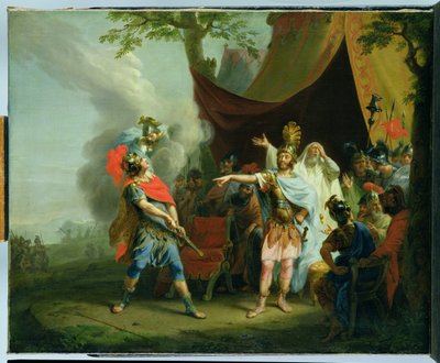 Achilles hat einen Streit mit Agamemnon, 1776