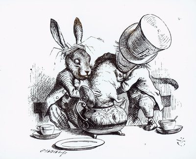 The Mad Hatter und March Hare das Murmeltier in die Tee... (76774)