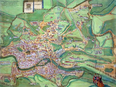 Karte Von Rom Von Civitates Orbis Terrarum Von Georg B