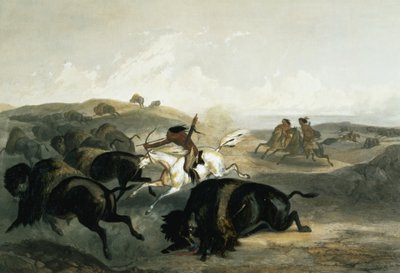Indianer Jagd Auf Den Bison Platte 31 Aus Band 2 Von R 287001