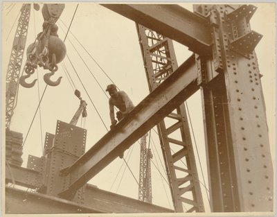 Arbeiter Am Empire State Building Um 1930 835177