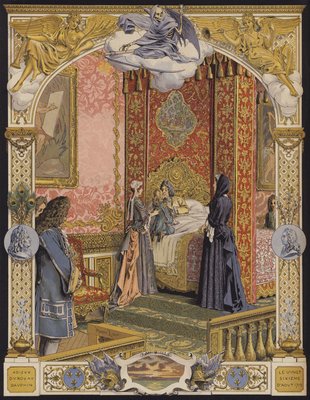 若いルイ15世を最後に抱きしめている