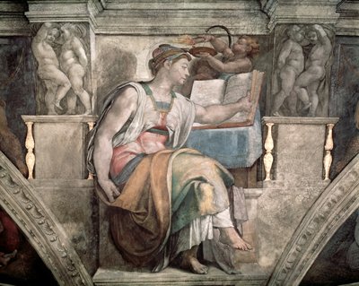 Sixtinische Kapelle Decke Erythraische Sibylle 1508 574807