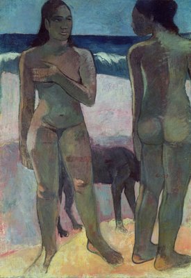 Zwei Tahitianische Frauen Am Strand 1891 39940
