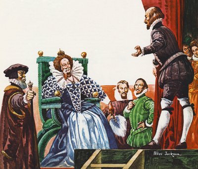 William Shakespeare Prasentiert Konigin Elizabeth I E 395158
