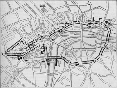 Plan Der Route Der Queens Prozession Am Diamond Jubilee 759218