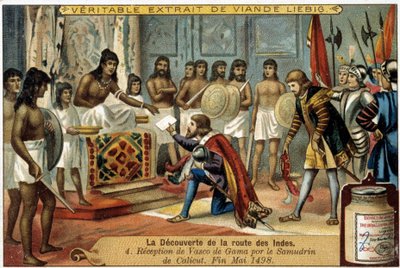 Die Entdeckung Der Route Der Indes Empfang Von Vasco D 991003