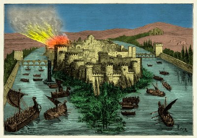 Die Belagerung von Paris 845 durch die Wikinger mit Ragnar Lodbrok an