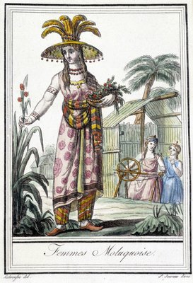 Frau Der Molukken Inseln Indonesien 990650