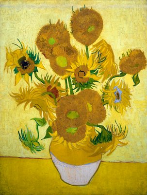 Die Sonnenblumen, 1889 von Vincent van Gogh: Kunstdruck