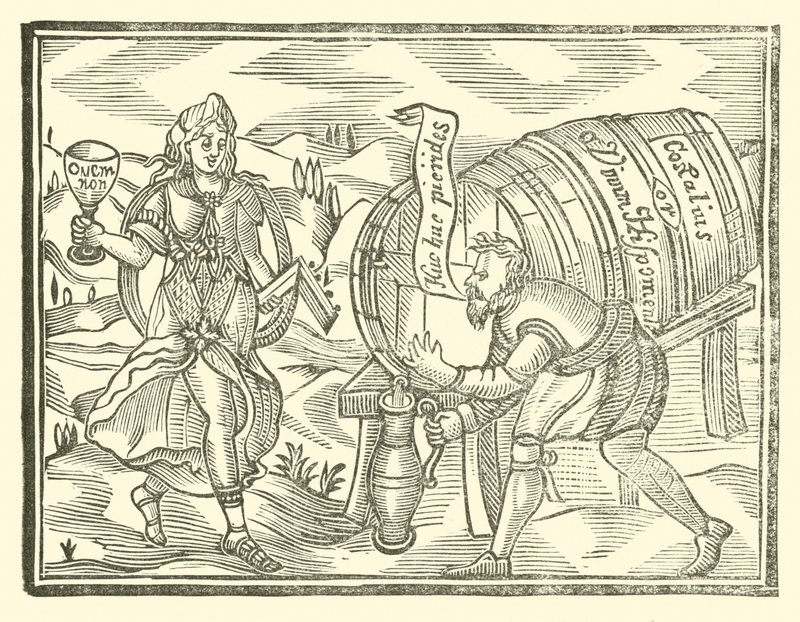 Illustration für The Roxburghe Ballads (Holzschnitt) von (after) English School
