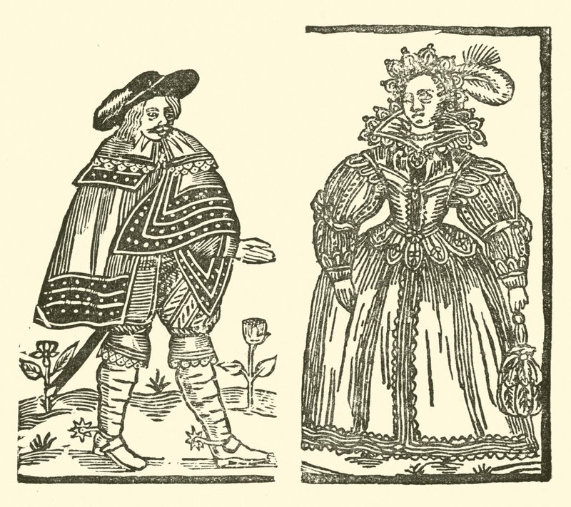 Illustration für The Roxburghe Ballads (Holzschnitt) von (after) English School