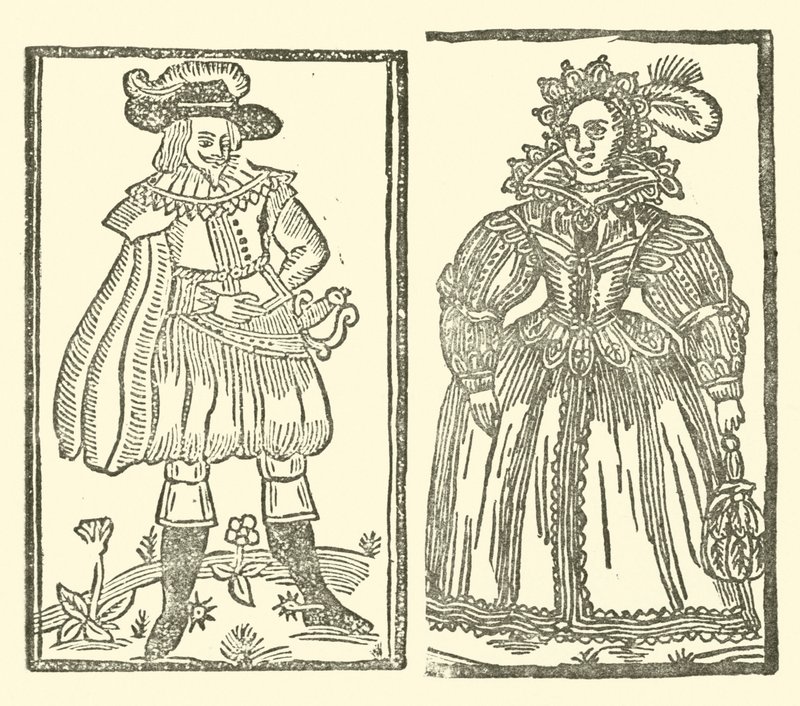 Illustration für The Roxburghe Ballads (Holzschnitt) von (after) English School