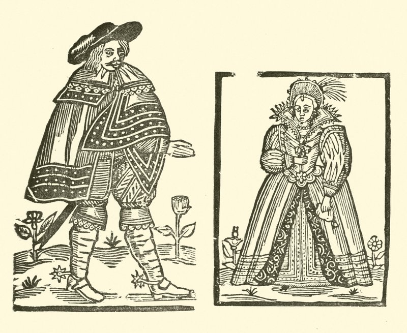 Illustration für The Roxburghe Ballads (Holzschnitt) von (after) English School