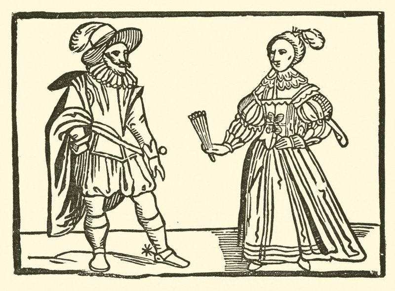 Illustration für The Roxburghe Ballads (Holzschnitt) von (after) English School