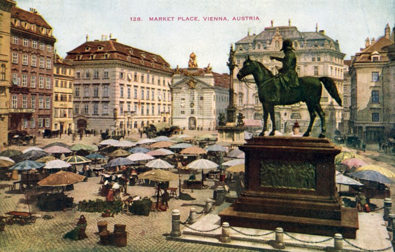 Marktplatz, Wien, Österreich von (after) English photographer